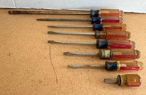 Craftsman Made In The USA vintage Screwdrivers 8 Pieces Total. Mixed Lot. - Picture 1 of 4