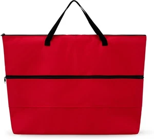 Red Padded Fleece-Lined 22-Inch TV Case with Webbed Handles – Portable Bag...  - Picture 1 of 4