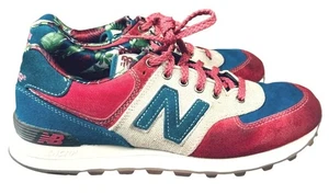 New Balance 574 Jardín Botánico Hombre Talla 10 US Rojo Azul ML574OHR Flores - Imagen 1 de 15