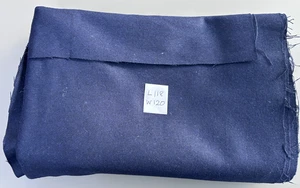 FABRIC TWEED Wool Blue Navy 118X 120cm Craft Remnants Offcuts Patchwork Sewing - Picture 1 of 5