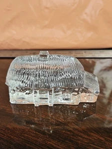 Stamped Waterford Crystal Lismore Cottage Figurine Desk Paperweight Ireland - Picture 1 of 12