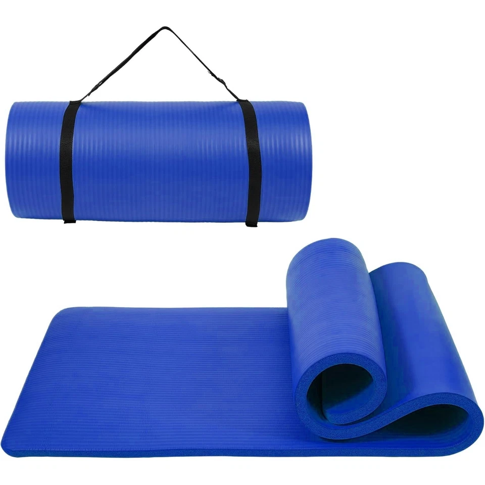 Thick Gym Exercise Mat Yoga Mat Pilates Workout Pad Non Slip Home Class Fitness - Image 1 of 4