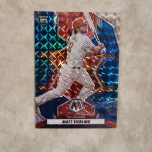 Matt Vierling 2022 Mosaic Baseball Genesis Parallel RC #237 Philadelphia Phillie - Bild 1 von 6
