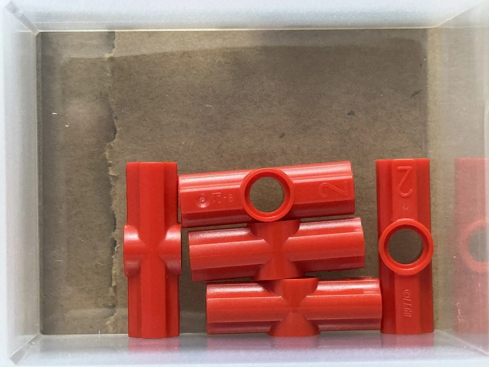 Piezas LEGO - Técnica Roja, Conector de pasador de eje en ángulo #2 - Nº 32034 - CANTIDAD 5 Foto 1 de 1