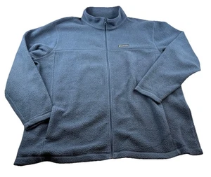 Columbia blaue Fleecejacke mit durchgehendem Reißverschluss Damengröße 3X - Bild 1 von 10