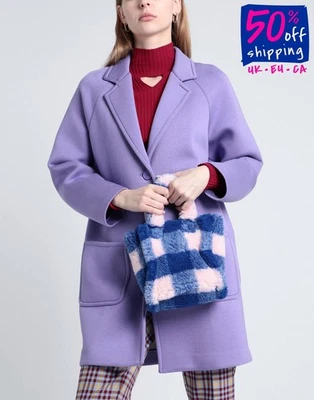 PVP €220 STAND STUDIO Bolso de Mano Sherpa Mezcla de Lana Patrón a Cuadros Correa Desmontable Foto 1 de 4