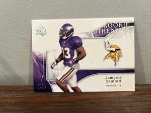 2009 SP Authentic JAMARCA SANFORD #266 🔥 /999 Rookie Card 🔥 Minnesota Vikings - Picture 1 of 3