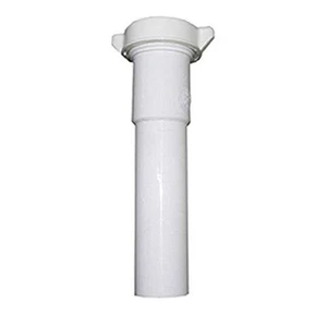 03-4321 White Plastic Tubular 1-1/2-Inch by 6-Inch Slip Joint Extension with ... - Picture 1 of 1
