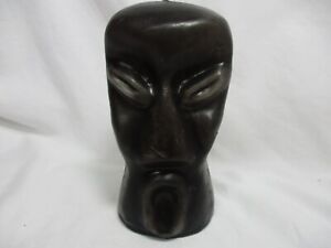 Vintage 5.75" Black ALIEN HEAD - Glo Candle Co, Huntington Beach,CA