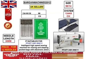 SISTEMA DE PLATAFORMA PLANA PFAFF 2481-906/11: 134KK SI CH CASI NUEVO: 90 AGUJA MÁQUINA DE COSER INUSTRL - Imagen 1 de 4