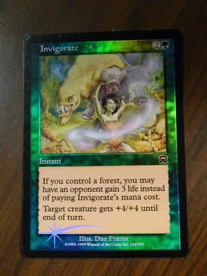 MTG Mercadian Masques FOIL Invigorate Unplayed Excellent - NM - Image 1 of 2