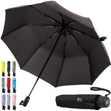 Compact Stick Umbrella for Rain Windproof One Click Automatic Open and Close