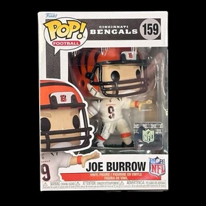 Funko Pop + Protector! Fútbol #159 NFL Joe Burrow (uniforme visitante) Bengals como nuevo - Imagen 1 de 24