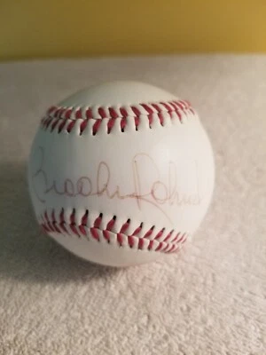 Baltimore Orioles HOF Brooks Robinson Rochester Red Wings Signed Baseball - Image 1 of 3