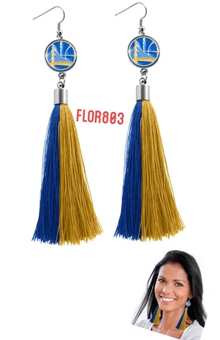 Golden State Warriors NBA Tassel Earrings Cover