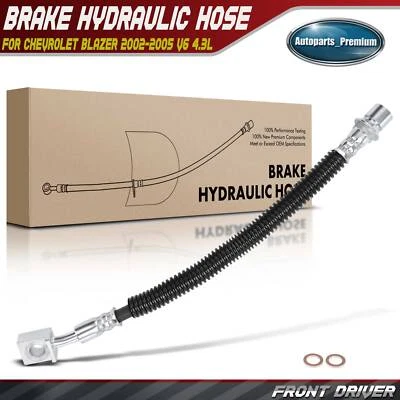 Manguera hidráulica de freno delantero izquierdo para Chevrolet Blazer 2002 2003 2004 2005 V6 4,3 L Foto 1 de 4