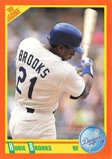 1990 Score Rookie/Traded Baseball #34T Hubie Brooks Los Angeles Dodgers