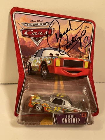The World Of Cars #17 Darrell Cartrip Racer Disney Pixar Darrell Waltrip Signed Cover
