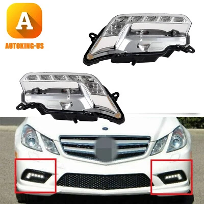 Nuevas luces antiniebla LED DRL luces de conducción aptas para Mercedes-Benz E350 E550 E26 10-16 Foto 1 de 4