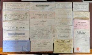 1920s–1940s Lot of 20 UK Receipts & Invoices – Decorators, Furnishers, Merchants - Picture 1 of 5