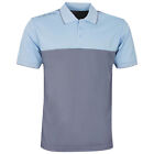 Mens Golf Polo Shirt Stuburt Evolve Duo Small Grey Top Short Sleeve Breathable