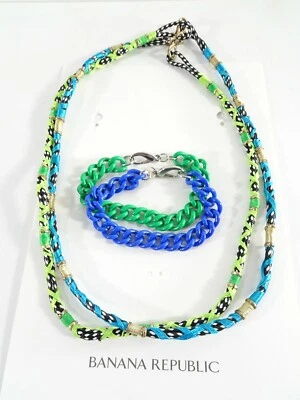 Juego de 4 brazaletes de cuerda esmaltados Banana Republic para mujer nuevos con etiquetas 98 cada uno Foto 1 de 4