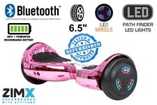 Refurbished - Pink Chrome Hoverboard + Bluetooth and LED wheels UL2272 Certified