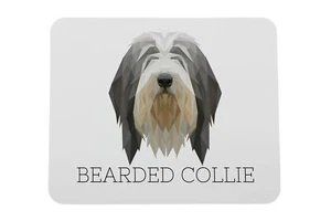 Bearded Collie geometrische onderlegger Art-Dog - Afbeelding 1 van 4