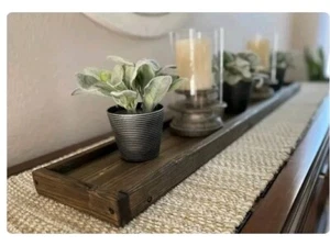 Rustic Farmhouse Tray Dining Tray Ottoman Tray Kitchen Table Centerpiece - Picture 1 of 2