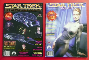 STAR TREK Vintage 2x The Official Fan Club magazine Reporter history photos 1997 - Picture 1 of 3