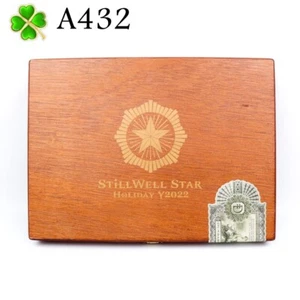 StillWell Star Toro Holiday Y2022 Empty Wood Cigar Box 11.5" x 8.5" x 1.5" A432 - Picture 1 of 10