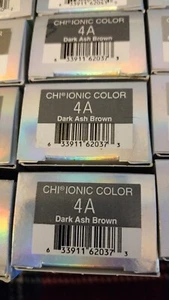 NEW CHI Ionic Permanent Shine Hair Color Ammonia & PPD Free 3 oz 4A Brand New - Picture 1 of 1