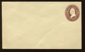 Scott U274 Washington ROUND 'O' Variety Entire Stamped Envelope (Stock U274-1) - Picture 1 of 2