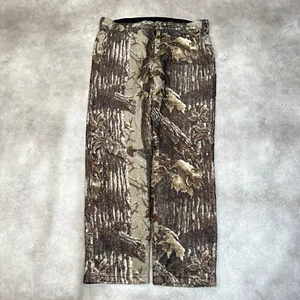 Cabela's Track Pants Mens Large Loose Fit Real Tree Hunting Camo Joggers, Green - Picture 1 of 11