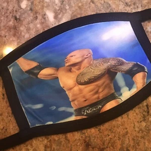 Wrestling Wrestler The Rock Face Mask Reusable Washable Double Layer - Picture 1 of 2