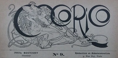 1898 COCORICO couverture  du n°9  MUCHA ROUBILLE Art Nouveau NO COPY - Photo 1/2
