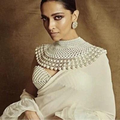 Handmade Pearl Statement Collar Necklace - Image 1 of 4