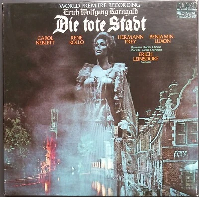 Korngold - Die Tote Stadt, LEINSDORF, KOLLO, PREY, 3 LP Box, RCA, STEREO - Bild 1 von 4