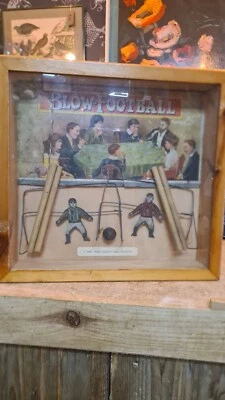 Vintage Blow Football Game Victorian - Image 1 of 4