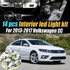 14Pc Super White Interior LED Light Bulb Kit Package for 2013-2017 Volkswagen CC - Picture 1 of 12