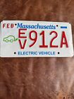 Massachusetts Electric Vehicle license plate  🔌 Tag EV 912A. See Description