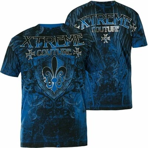 Xtreme Couture by Affliction Smithsonian Tattoos Biker MMA UFC T Shirt X1479 - Picture 1 of 4