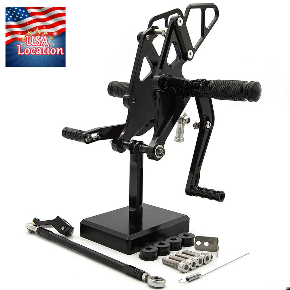 Juego de estriberas CNC para Yamaha MT-07 FZ07 MT07 2013-2024 pedales GP cambio carreras Foto 1 de 4