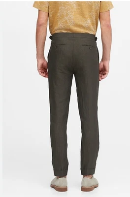 Banana Republic Slim Tapered Linen Suit Pant Ankle Length Mens Actual 36x26 - Image 1 of 4