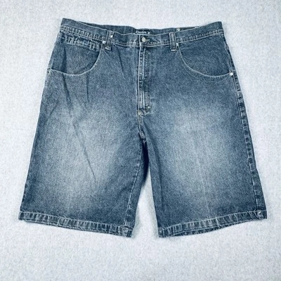 Pantalones Cortos De Colección Y2K Años 90 Raider Jean Para Hombre 42 Denim Sueltos Patinador Grunge Ropa de Calle Usados en Excelente Condición Foto 1 de 4