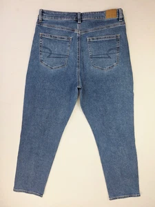 American Eagle Outfitters Größe 12 normal Damen 28" Schrittlänge blau Stretch Mom Jeans - Bild 1 von 13