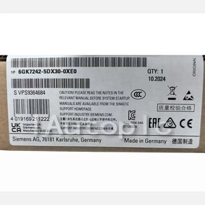 6GK7 242-5DX30-0XE0 MEW SIEMENS 6GK7242-5DX30-0XE0 S7-1200 Communications Module - Picture 1 of 3