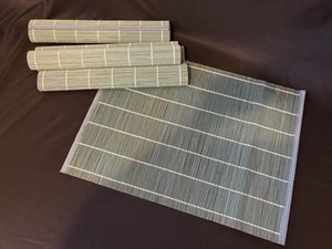 (4) Bamboo Sushi Placemats Or Rolling Mats (?) 17.5” x 13” NIP - Picture 1 of 4