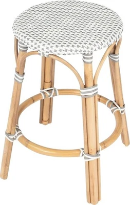 Mediterranean Rattan Counter Stool-Coastal Elegance - Image 1 of 4