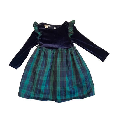 Vestido Pippa & Julie Niñas Talla 5 Vestido Tartán de Vacaciones Celebración de Navidad Foto 1 de 4